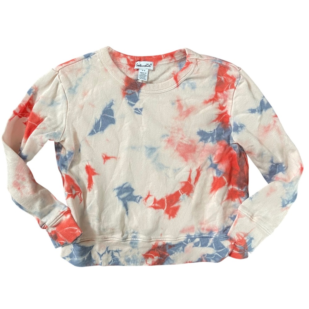 Splendid Kids Tie Dye Sweatshirt Crew Neck Long Sleeve Pullover Size 5/6‎